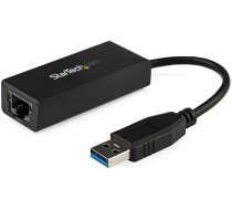 Adapteris StarTech USB To Gigabit Ethernet NIC Network Adapter, 0.135 cm, melna