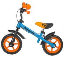 Līdzsvara velosipēds Milly Mally Dragon with brakes, zila/oranža, 10"