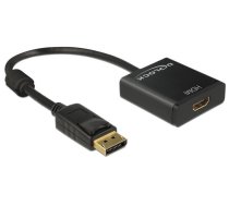 Adapteris Delock Displayport 1.2 to HDMI Display port male, HDMI female, 20 m, melna