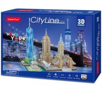 3D puzle Cubicfun City Line New York City MC255h, 37 cm x 22.5 cm, 123