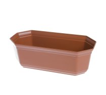 Puķu pods Uniplastex UKOR, plastmasa, 24 cm, Ø 24 cm x 11.3 cm, brūna