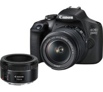 Spoguļkamera Canon EOS 2000D EF-S 18-55mm f/3.5-5.6 IS II + EF 50mm