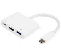 Adapteris Vivanco USB Type-C to HDMI 3in1 USB Type-C male, HDMI, balta