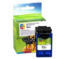 Tintes printera kasetne Static Control For HP 22XL C/M/Y, zila/dzeltena/violeta