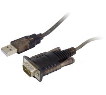 Adapteris Unitek USB to RS232 RS-232, USB 2.0, 1.5 m, melna