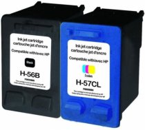 Tintes printera kasetne Uprint HP 56/57, zila/melna/sarkana