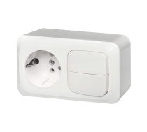 Bloks Liregus Alfa PKLJ-0021 Socket & Switch Cluster White