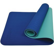 Fitnesa un jogas paklājs Schildkrot Fitness Bicolor Bicolor Navy/Mint 960067, tumši zila/zaļa, 180 cm x 61 cm x 0.4 cm