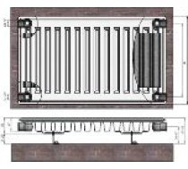 Radiators 11x400x1000 sānu piesl. Termolux