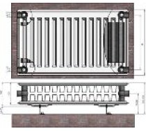 Radiators 22x400x400 sānu piesl. Termolux