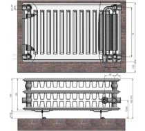 Radiators 33x200x600 VCO Termolux