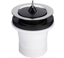 Izplūde izlietnei 1 1/2''x70 garā, balta, plast. ∆