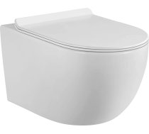 Piekaramais tualetes pods WC Flory Rimless + Soft Close poda vāks
