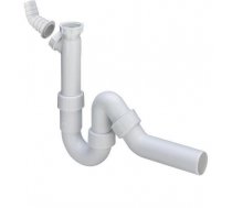 PVC sifons 11/2"x50 ar veļas mašīnas pieslēgumu