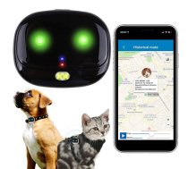Dzīvnieku mini izsekošanas ierīce, suņu kaķu GPS, ar balss saziņu