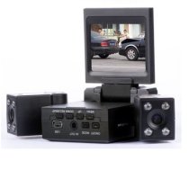 LCD video reģistrators ar 2 kamerām