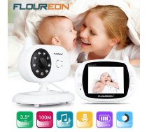 Bezvadu digitālā bērnu video aukle, kamera ar nakts redzamību un 3,5 collu monitoru