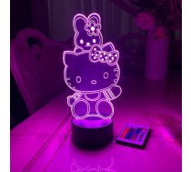 3D lampa Hello Kitty ar zaķi