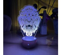 3D lampa Lauva