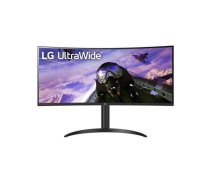 LCD Monitor LG 34WP65CP-B 34" Gaming/Curved/21 : 9 Panel VA 3440x1440 21:9 160Hz Matte 1 ms Speakers Height adjustable Tilt Colour Black 34WP65CP-B