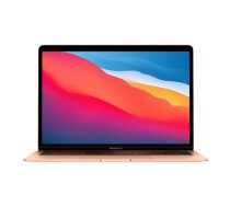 Apple | MacBook Air | Gold | 13.3 " | IPS | 2560 x 1600 | Apple M1 | 8 GB | SSD 256 GB | Apple M1 7-core GPU | GB | Without ODD | macOS | 802.11ax | Bluetooth version 5.0 | Keyboard     language English | Keyboard backlit | Warranty 12 month(s) | Battery 