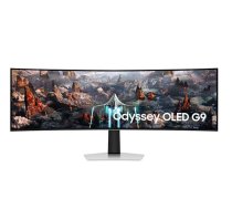 Monitor SAMSUNG Odyssey OLED G9 G93SC 49" Gaming/Curved Panel OLED 5120x1440 32:9 240Hz 0.03 ms Height adjustable Tilt Colour Silver LS49CG934SUXEN