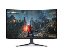 Dell | Curved Screen Gaming Monitor | AW3225QF | 31.6 " | OLED | 4K UHD | 16:9 | 240 Hz | 0.03 ms | 3840 x 2160 pixels | 1000 cd/m² | Power connector, Security-lock slot, Joystick, USB-A,     USB-B, USB-C, HDMI, DispalyPort | HDMI ports quantity 2 | White