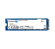 SSD KINGSTON NV3 2TB M.2 PCIE NVMe 3D NAND Write speed 5000 MBytes/sec Read speed 6000 MBytes/sec TBW 640 TB MTBF 200000 hours SNV3S/2000G