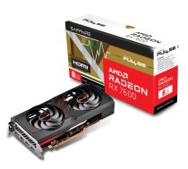 Graphics Card SAPPHIRE AMD Radeon RX 7600 8 GB GDDR6 128 bit PCIE 4.0 8x Dual Slot Fansink 1xHDMI 3xDisplayPort 11324-01-20G