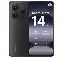 Xiaomi Redmi Note 14 | Midnight Black | 6.67 " | AMOLED | 1080 x 2400 pixels | Mediatek | Internal RAM 6 GB | 128 GB | Dual SIM | 5G | Main camera resolution 50+8+2 MP | Secondary camera     resolution 20 MP | Android | 14