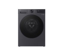 LG Washing machine | F2X50S9TBB | Energy efficiency class A | Front loading | Washing capacity 9 kg | 1200 RPM | Depth 48 cm | Width 60 cm | Display | LED | Steam function | Direct drive | Wi-Fi | Matte Black