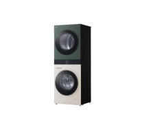 LG Washing machine with dryer | WT1210EGF | Energy efficiency class A/C | Front loading | Washing capacity 12 kg | 1400 RPM | Depth 66 cm | Width 60 cm | LED | Drying system | Drying capacity 10 kg | Steam function | Beige/Green