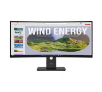Lenovo | ThinkVision | T34WD-40 | 34 " | VA | 21:9 | 120 Hz | 4 ms | 3440 x 1440 pixels | 300 cd/m² | HDMI ports quantity 1 | Eclipse black | Warranty 36 month(s)