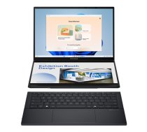 Asus | Zenbook Duo UX8406CA-PZ009W | Basalt Gray | 14 " | OLED | Touchscreen | 3K | 2880 x 1800 pixels | Glossy | Intel Core Ultra 9 | 285H | 32 GB | LPDDR5X | Solid-state drive capacity 2000 GB | Intel Graphics | Windows 11 Home | 802.11be | Bluetooth version 5.4 | Keyboard language US international | Keyboard backlit