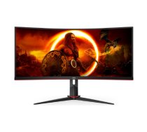 AOC | Gaming Monitor | CU34G2XP/BK | 34 " | VA | 21:9 | 180 Hz | 1 ms | 3440 x 1440 pixels | HDMI ports quantity 2 | Black