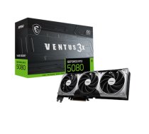 MSI GeForce RTX 5080 16G VENTUS 3X OC | NVIDIA | 16 GB | GeForce RTX 5080 | HDMI ports quantity 1 | PCI Express Gen 5 | Memory clock speed 2655 MHz