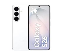 Samsung | Galaxy | S26 | White | 6.3 " | Dynamic AMOLED 2X | 1080 x 2340 pixels | Exynos | 2600 | Internal RAM 12 GB | 512 GB | Dual SIM | 3G | 4G | 5G | Main camera resolution 50 MP | Secondary camera resolution 10 MP | Android | 16 | 4300 mAh