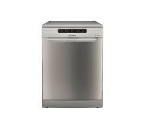 INDESIT Dishwasher | D2F HD624 AS | Free standing | Width 60 cm | Number of place settings 14 | Number of programs 9 | Energy efficiency class E | Display | Silver