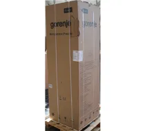Gorenje Refrigerator | N619EAXL4 | Energy efficiency class E | Free standing | Combi | Height 186 cm | No Frost system | Fridge net capacity 207 L | Freezer net capacity 97 L | Display | 39 dB | Grey | DAMAGED PACKAGING, DENTED DOOR, RIGHT AND BACKSIDE