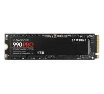 SSD SAMSUNG 990 PRO 1TB M.2 PCIE NVMe MLC Write speed 6900 MBytes/sec Read speed 7450 MBytes/sec 2.3mm TBW 600 TB MTBF 1500000 hours MZ-V9P1T0BW