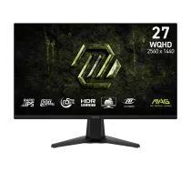 LCD Monitor MSI 27 " 2560 x 1440 pixels Wide Quad HD Native aspect ratio 16:9 LCD Flat MAG275QFE20