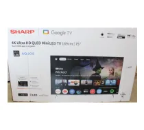 SALE OUT. Sharp 75JP7265E 75" (189cm) 4K Ultra HD QLED MiniLED Google TV, HARMAN/KARDON Speaker System | SALE OUT. Sharp 4K QLED TV | 75JP7265E | 75 | Smart TV | Google TV | UHD | DAMAGED PACKAGING