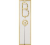 Brīnumsvecīte burts "B" Classic Gold Wondercandle
