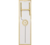 Brīnumsvecīte burts "H" Classic Gold Wondercandle