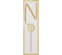 Brīnumsvecīte burts "N" Classic Gold Wondercandle