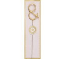 Brīnumsvecīte simbols "&" Classic Gold