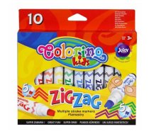 Marķieri 10kol 3linie Zig Zag Colorino Kids Wb