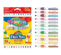 Marķieri 2str 24 krāsas Pat Colorino Kids 32353 Pud