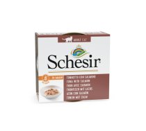 Schesir tuna + salmon in sauce 70g wet food for cats