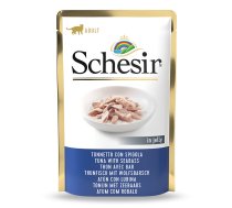 Schesir tuna + seabass in jelly 85g wet food for cats